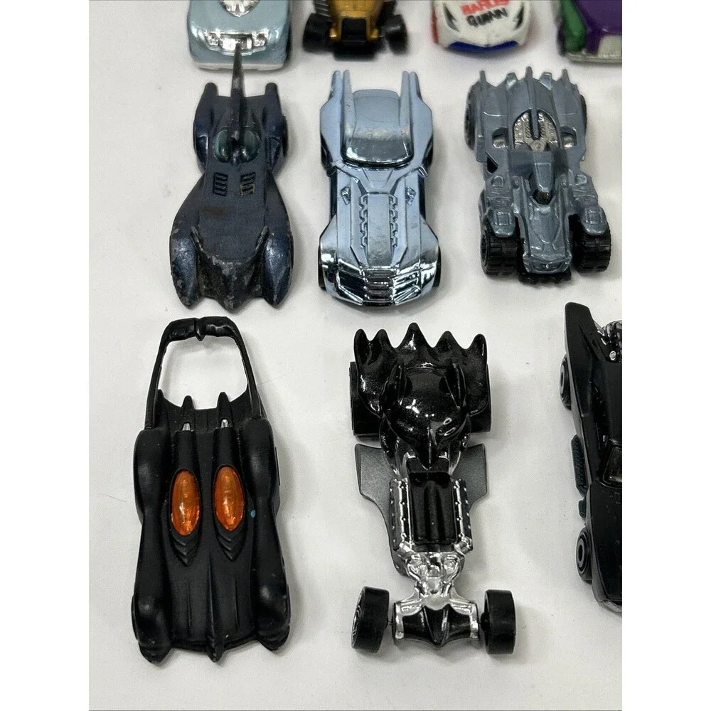 Hot Wheels Batman Batmobile Lot Joker Harley Quinn Joker Mr. Freeze Penguin